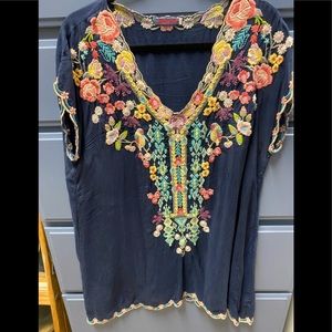 Johnny Was embroidered tunic